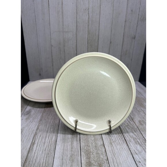 Vtg Denby Salad Plate White Cream Stoneware England 7.25" Set of 5 L - Picture 5 of 12